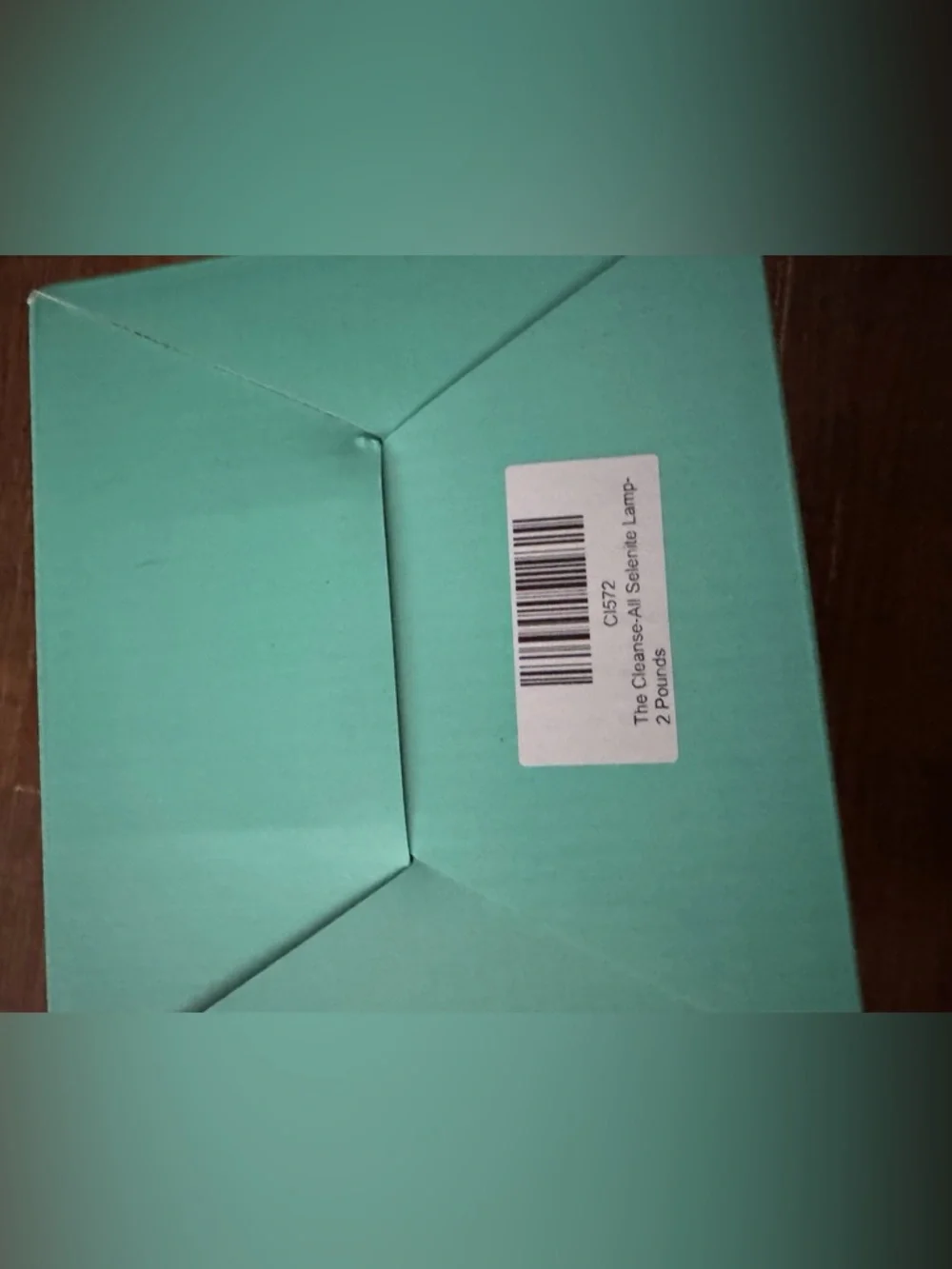 NEW in Box Cleanse-All Selenite Lamp 2 Pounds of Healing Power color change